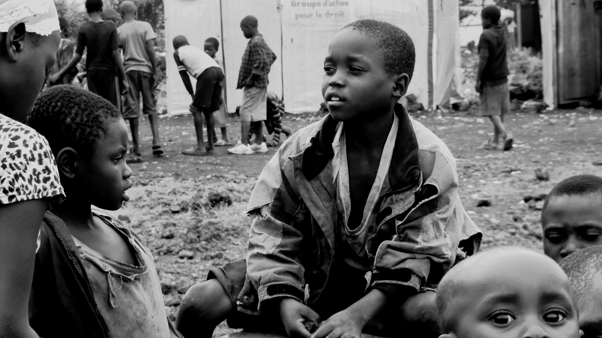 Enfant déplacé  de guerre au camp Mugunga 3 (Crédit photo )  Ley uwera